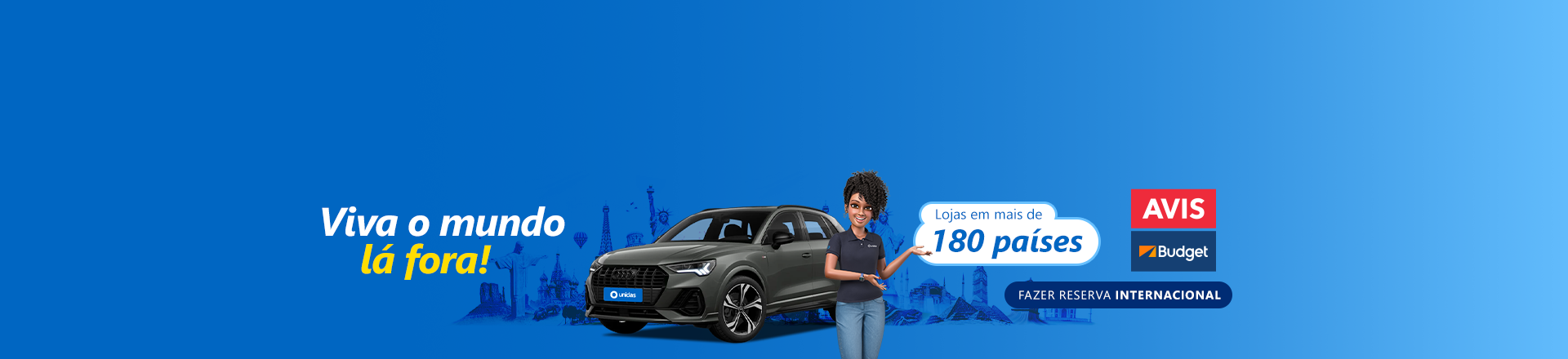 Reserve seu carro para sua viagem internacional!